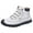 White, variant on Mens Outdoor Sport Barefoot Walking Hiking Fashion Sneakers Anti Slip Protective Toe Stitching Leather Combat Boots Ankle Booties Casual Shoes