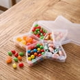 thumbnail image 4 of Small Plastic Storage Containers with Lids Clear Stocking Shaped Compartment Boxes for Halloween Candy Party Favor Organization, 4 of 7