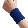 thumbnail image 1 of Cotton Sweatband Moisture Wicking Athletic Terry Cloth Wristband for Tennis, Basketball, Running, Gym, Working Out, 1 of 9