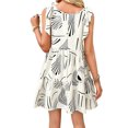 thumbnail image 3 of Women Summer Casual Sleeveless Mini Pleated Tank Vest Dresses XL, 3 of 7