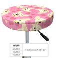 thumbnail image 2 of Cute French Bulldog Love Glasses Round Bar Stool Seat Covers, Elastic Round Chair Cover Stool Seat Slipcover Bar Stool Cushions Round Pad for 12-14 inch, 2 of 5