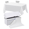thumbnail image 3 of Riforla Disposable Rectangular Tablecloth Water Proofing Avoidance Stain Decorative Tablecloth Suitable for Parties Picnics Camping Table Cloth E 274cm×137cm, 3 of 9