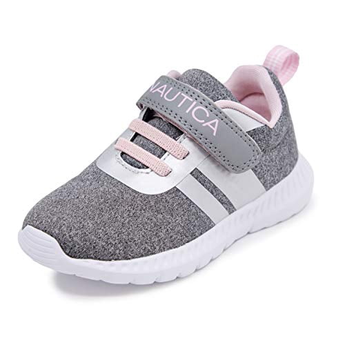 Nautica Girls' Towhee Sneakers - Black/Pink Toddler Shoes With Strap Closure, Cushioned Footbed & Non-Slip Sole (Size 10 Toddler) - View #12