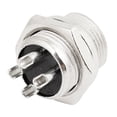 thumbnail image 1 of Unique Bargains 16mm Thread 4 Pin Male CB Radio MIC Microphone Adapter Connector, 1 of 2