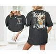 thumbnail image 4 of ALLTB Christian Shirt Women Jesus Oversized Tshirt Rooted in Christ Graphics Tees Tops, 4 of 6