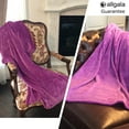 thumbnail image 2 of Allgala 60x45 Super Soft Flannel Plush Light Weight Throw Blanket-Purple-BLK82309, 2 of 3