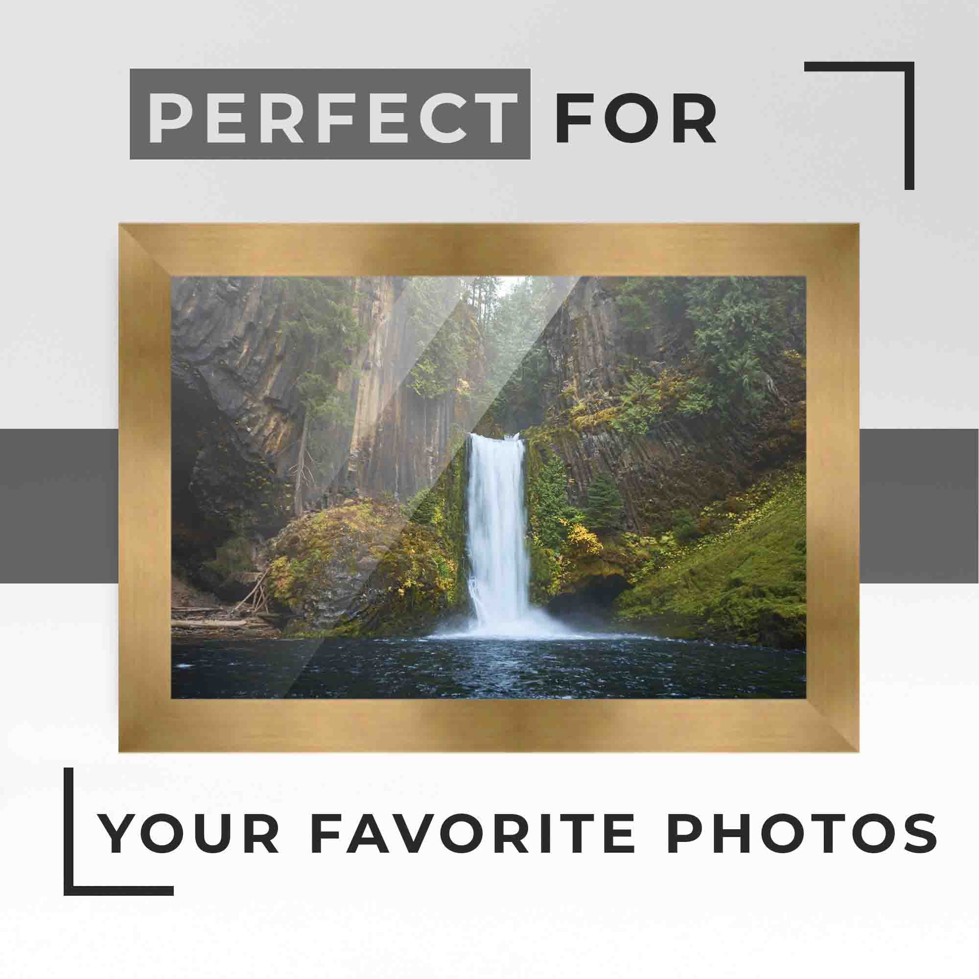 18x24 Wide Bronze Real Wood Picture Frame Width 1.5 inches | Interior Frame Depth 0.5 inches |