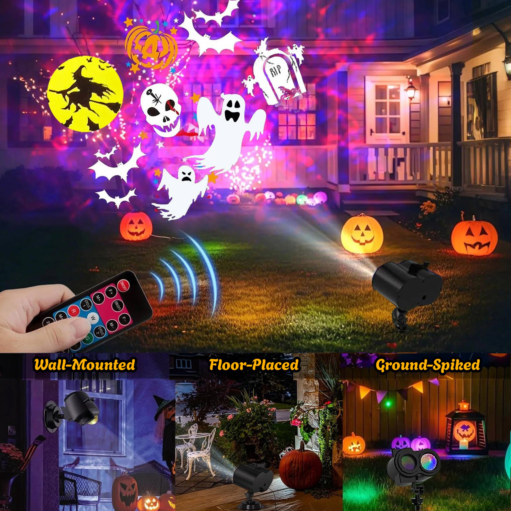 Morfone Halloween Projector Lights With 16 HD Slides photo 3