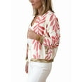 thumbnail image 3 of Women'S Full Zip Up Linen Casual Jackets Loose Boho Jacket Long Sleeve Tree Leaf Outerwear Mixed Color 1 L, 3 of 8