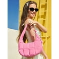 thumbnail image 2 of XINLANER Small Crescent Puffer Purse Shoulder Bag for Women Nylon Quilted Purses Bag Adjustable Shoulder Strap Puffy bag, 2 of 5