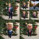 thumbnail image 5 of Colgante de dibujos animados de Trump, material acrílico, divertido e interesante colgante de dibujos animados adecuado para árboles de Navidad, coches, regalo de bricolaje para vacaciones, 5 of 5