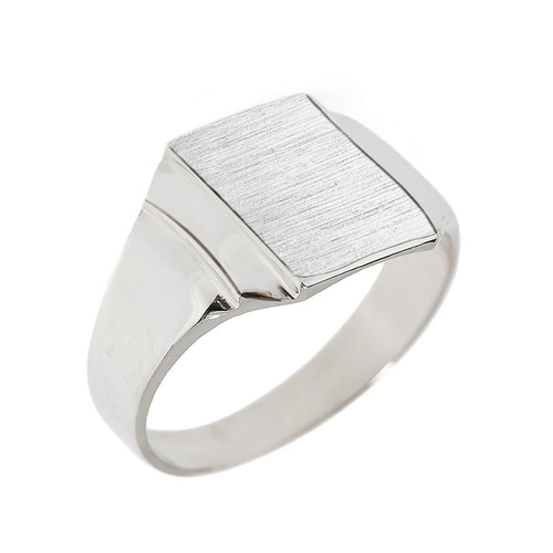 Sterling Silver Engravable Men s Signet Ring- Size 4
