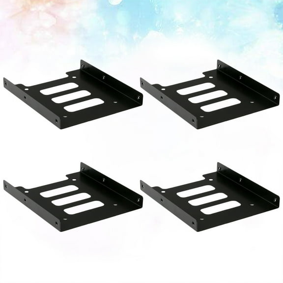 FUEENIRVA 4Pcs Hard Drive Mounting Tray Black Heat Dissipation Non Deform Screw Free Design for Desktop