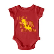 In My Diaper I Have A Bruin USC California Sports Pride Baby One Piece