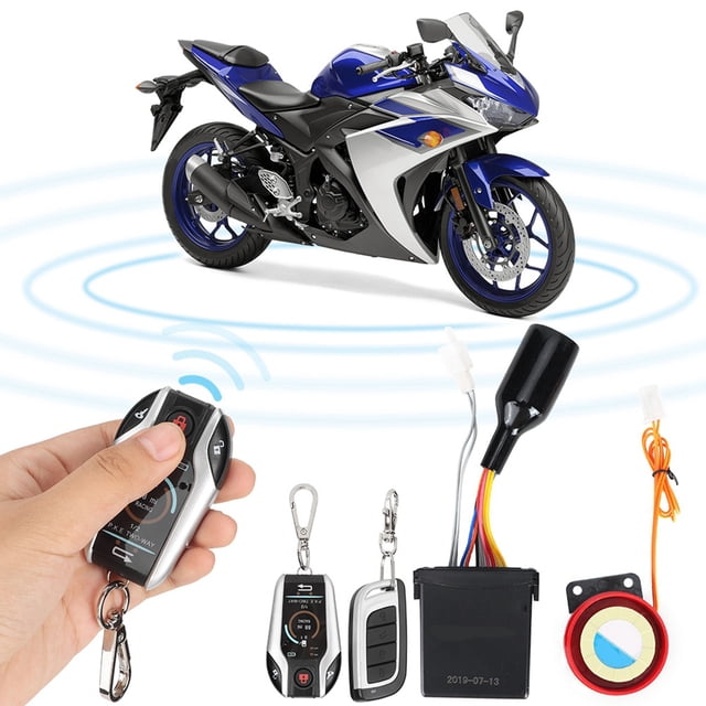 Alarma de Motocicleta ANGGREK Alarma Remota 105-125dB Sistema de Seguridad A Prueba de Agua