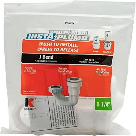 P TRAP PLASTC WHT 1-1/4" (Pack of 1)
