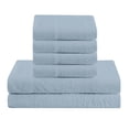 thumbnail image 3 of Spirit Linen Home - Queen Vintage Washed Blue Sheet Set, 3 of 4