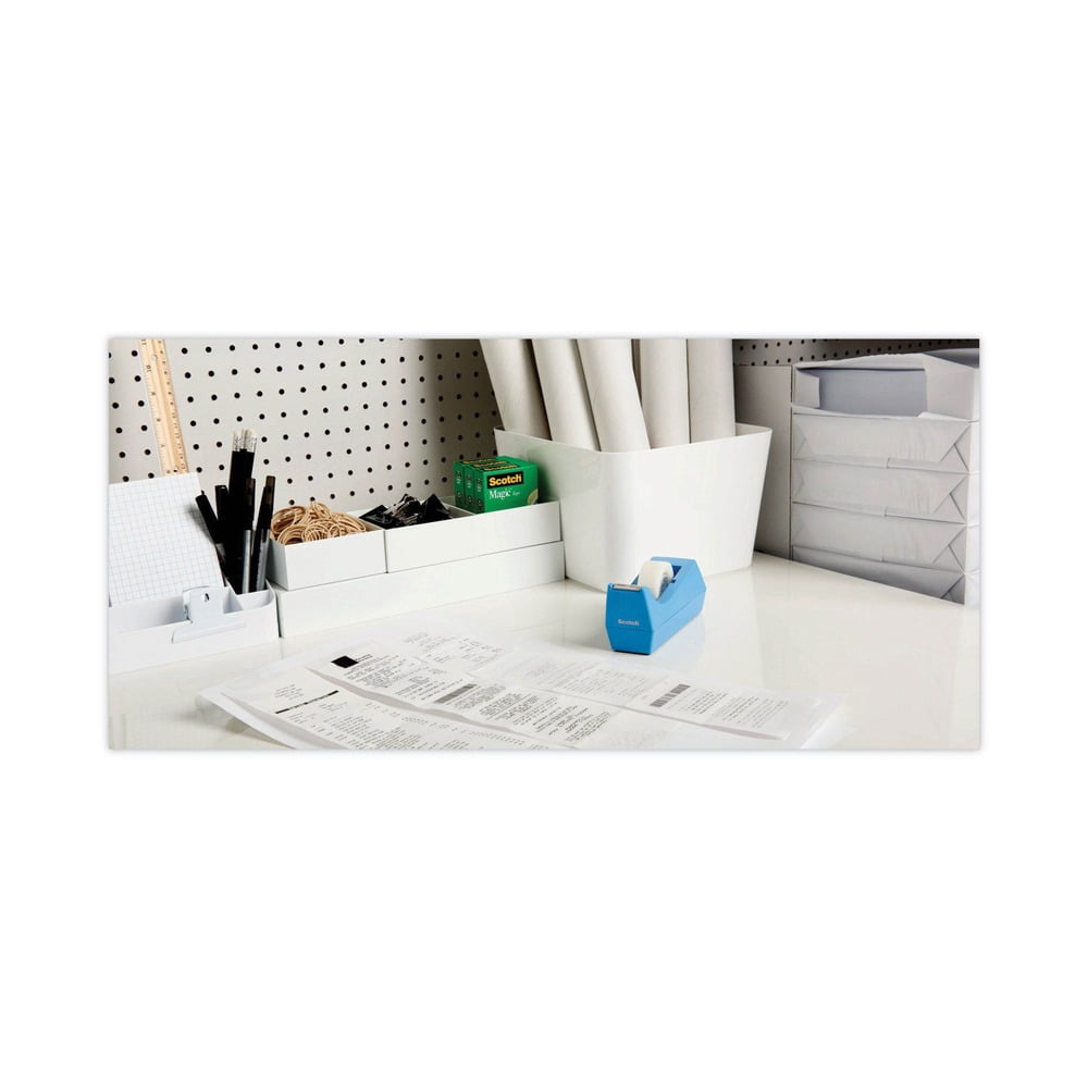 Scotch® Magic™ Tape, 3/4 in. x 1000 in., 10 Boxes of Tape and 1 C-17 Metallic Black Desktop Dispenser/Pack