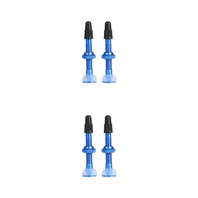 Advancent Válvula de neumático sin cámara de 2 piezas de 40 mm Válvulas de neumático de aleación de aluminio con junta tórica Type2 NO2