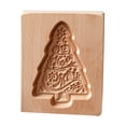 thumbnail image 2 of Wood Cookie Model Model Festival Hand Pressure Model With Christmas Pattern Eco Baking Decoration Tools For Chocolate Pumpkin Pie Cookie, 2 of 9