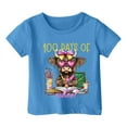 thumbnail image 3 of 100th Day of School Teacher Kids 100 Days Math Numbers Relaxed Fit Breathable T-Shirt, Size 6 Years, 3 of 4