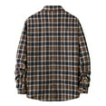 thumbnail image 3 of CEHVOM Chemise à Carreaux pour Hommes, Coupe Ajustée, Col Rabattu, Manches Longues, 3 of 3