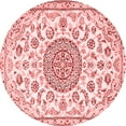 thumbnail image 1 of Ahgly Company Indoor Round Medallion Red Traditional Area Rugs, 8' Round, 1 of 4
