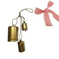 thumbnail image 2 of Christmas Cow Bells with Bows,Metal Bells with Hanging Rope Rustic Gold Ornament for Christmas Tree Wall Door Wreath Outdoor Garden Wedding Lucky Decoration, 2 of 8