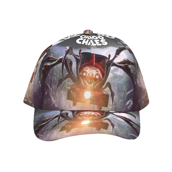 Choo-Choo Charles-theme Baseball Cap For Men, Women & Kids, Classic Flat Brim Hat Hip Hop Trucker Hat Adjustable Snapback Hat