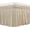 Beige, variant on UniVerse Wrap Around Bed Skirt Three Fabric Sides Elastic Dust Ruffled 14 Inch Tailored Drop,Easy to Install Fade Resistant-Beige, Twin/Full