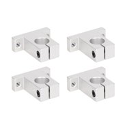 BIMZUC 4 Pcs Rail Guide Support Aluminum Alloy Linear Motion Bracket 16mm Rod Linear Shaft Support for Electronic Equipment (0.63 inches / 16 mm)