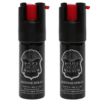 Police Magnum Mini Pepper Spray Self defense Protection tool, Red Twist Lock 2ct. 1/2oz