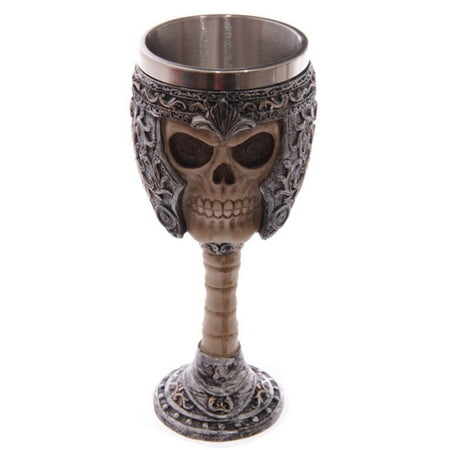 Creative 3D Face Mask Skull Type Stainless Steel Cup Wine Goblet Halloween Dining Table Party Decoration
