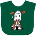 thumbnail image 3 of Inktastic Little Brown Cow Boys or Girls Baby Bib, 3 of 4