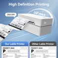 thumbnail image 3 of Label Printer, 4x6 Thermal Bluetooth Shipping Label Maker for Packages, Compatible with Windows iOS Android, Wireless Sticker Printing for Business and Home, 3 of 10