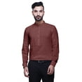 thumbnail image 1 of BESTMAN Mens Short KurtaShirtIndia Printed Roll Up Long SleeveShirts, 1 of 6