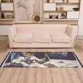 thumbnail image 2 of Yayeee Runner Rug for Bedroom 2'x6' Machine Washable Hallway Non Slip Mat, Beige Astronaut, 2 of 8
