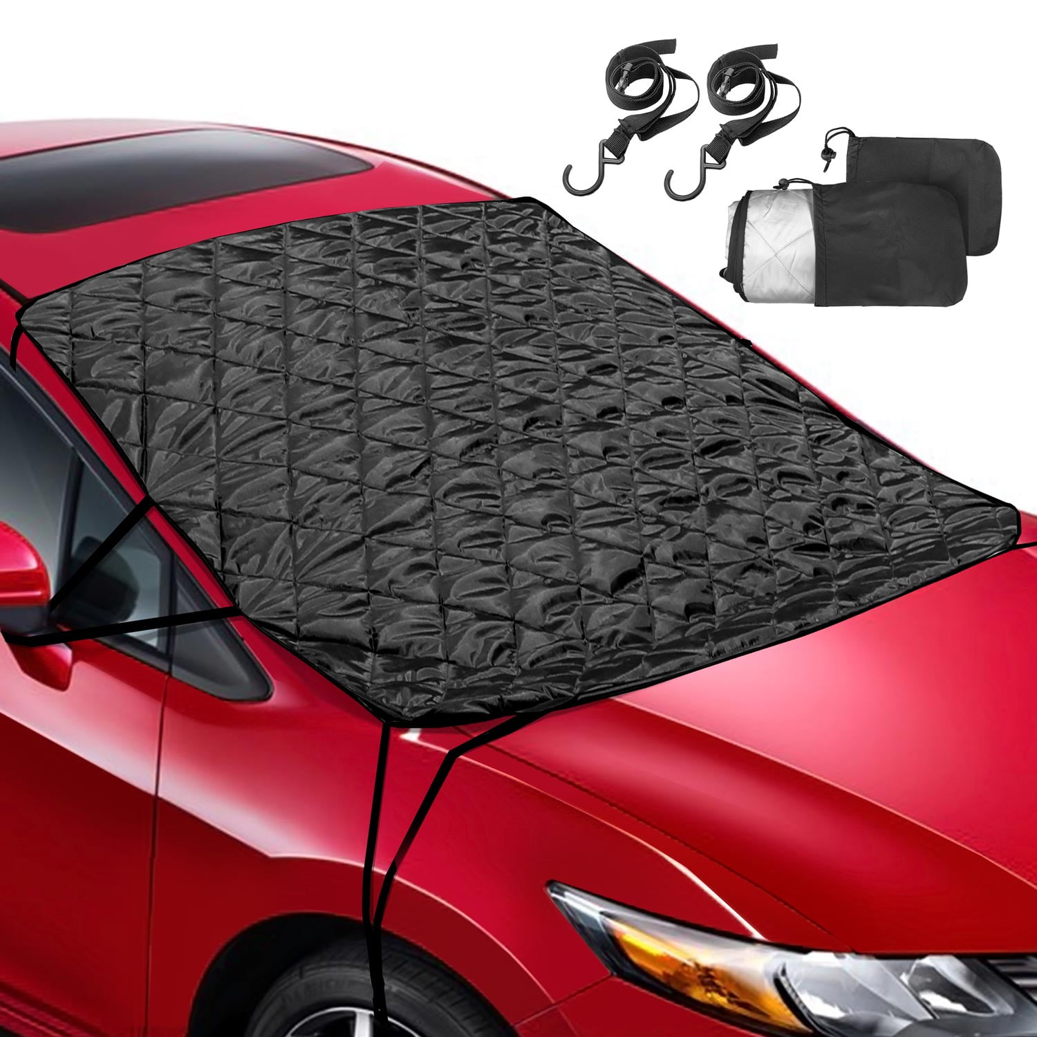 57" x 50" Windshield Snow Cover Ice Removal Wiper Visor Protector All