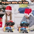 thumbnail image 7 of BEEPRINCESS Remote Control Car, 2.4GHz Monster Trucks for Boys Girls with Light, Sound & Spray, Dinosaur Toys Gift for Kids 3 4 5 6 7 8, All Terrain RC Cars for Toddlers with 2 Batteries, Green, 7 of 7