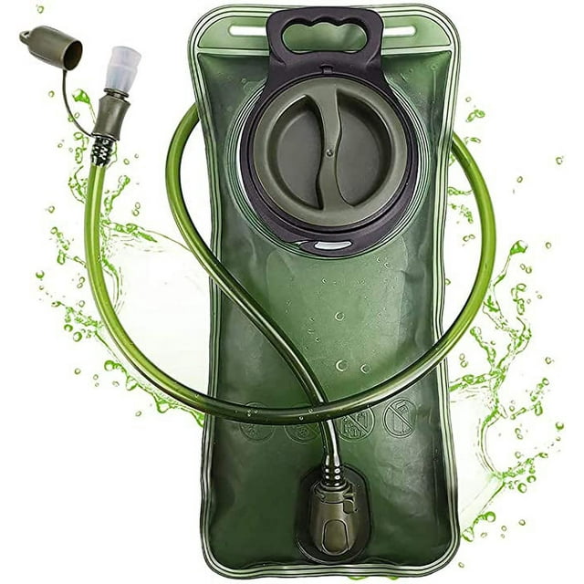 Premium Hydration Bladder 2L with Bite Valve - BPA-Free, Antibacterial and Leak-Proof Suitable for Any Hydration Pack Hydration System 2 Litres for Sports and Leisure