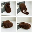 thumbnail image 4 of Xecvkr Fuzzy Tote Bag Faux Fur Soft Bunny Ear Shoulder Crossbody Cute Large Capacity Winter Purse Portable Lightweight for Women Shopping Yoga Daily Work 1 Pack Brown, 4 of 9