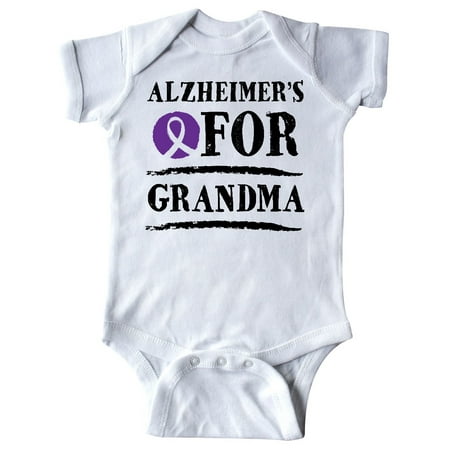 

Inktastic Alzheimers Awareness Ribbon Grandma Gift Baby Boy or Baby Girl Bodysuit