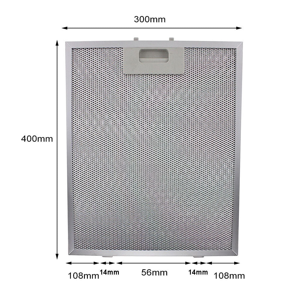 1 Pcs Stainless Steel Cooker Hood Filters Metal Mesh Extractor Vent Filter Aluminized Grease 400*300*9MM Kitchen Tool Accessories