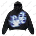 thumbnail image 2 of Suéter con capucha retro con estampado de calle alta, chaqueta holgada de gran tamaño gótica para hombre y mujer, ropa de calle para parejas, ropa de tendencia Y2K, sudaderas, 2 of 4