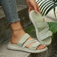 thumbnail image 4 of Wowcloth Women's Wedge Heel Sandals – Comfortable Strap Slip-On with Soft Sole & Wide Width for Fashionable Casual Wear in Spring and Summer, 4 of 9