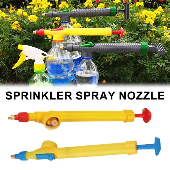 Bottle Top Sprayer with Long Tube, 11.41 Inch Adjustable Nozzle, 1/2 Inch Thread for Standard Bottles, Mist or Jet Mode(Random Style)