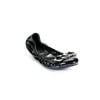Pre-owned|Miu Miu Womens Patent Leather Chain Link Ballet Flats Black Size 38 8