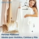 thumbnail image 5 of Ganchos de Plastico Premium SereneLife, Antideslizantes, Ahorradores de Espacio, Duraderos y Resistentes, para Camisas, Suéteres, Sudaderas, Abrigos, Pantalones y Vestidos, Negro, Pack 100, 5 of 6