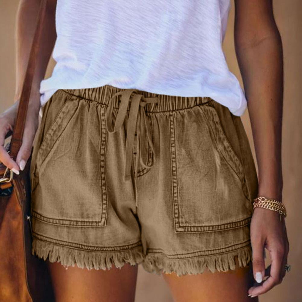 Women Short Denim Jeans High Waist 