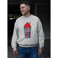 thumbnail image 2 of Classic Cup Design - Retro ICEE 'Coldest Drink In Town' Men's Sweatshirt, 2 of 4